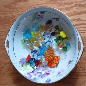 Vintage Nippon Floral Dish Bowl